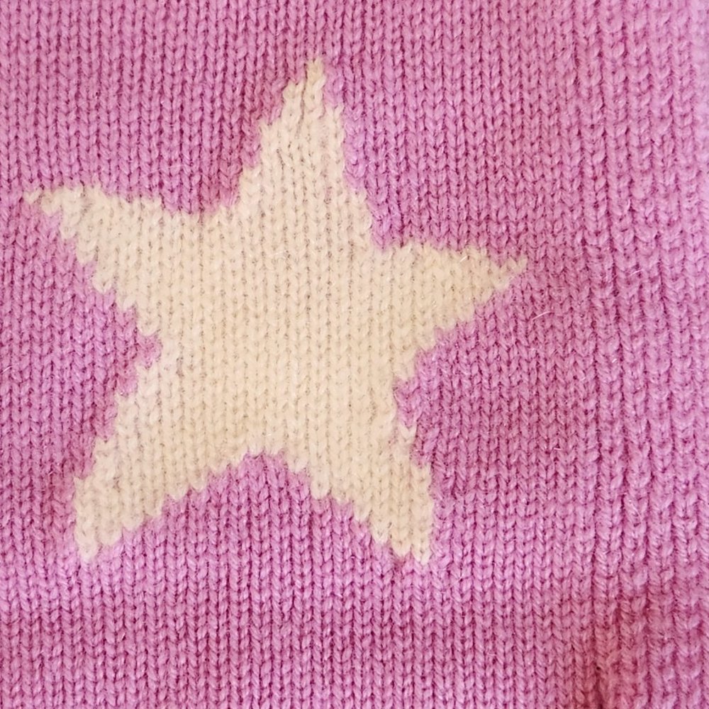 NWOT Talbots Cashmere Lavender Star Scarf - Picture 5 of 8